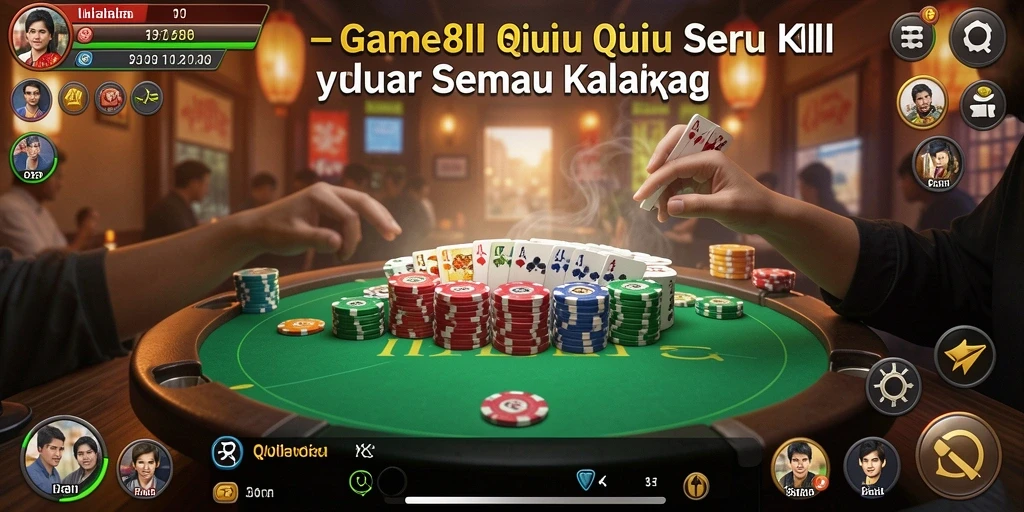 Tampilan gameplay QiuQiu yang menarik dan seru.