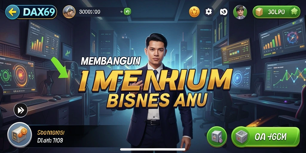 Tampilan utama gameplay DAX69 yang menampilkan aksi Tycoon yang mendebarkan.