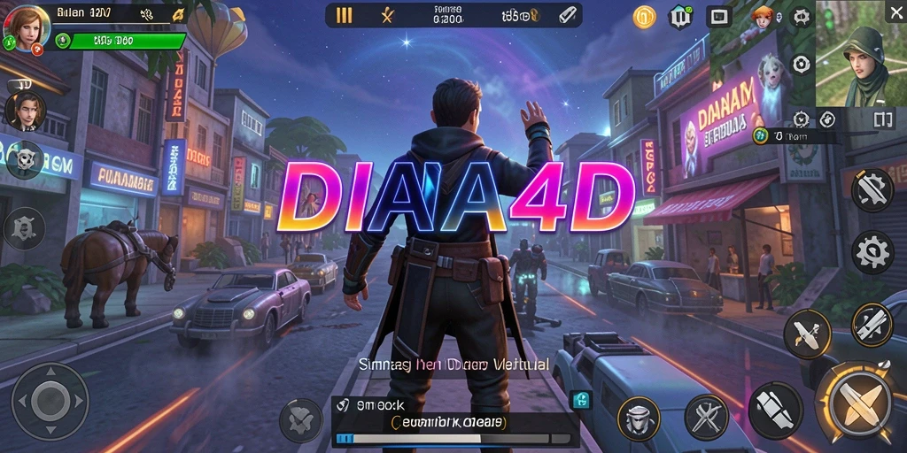 Screenshot gameplay DIANA4D dengan karakter dan lingkungan yang detail.