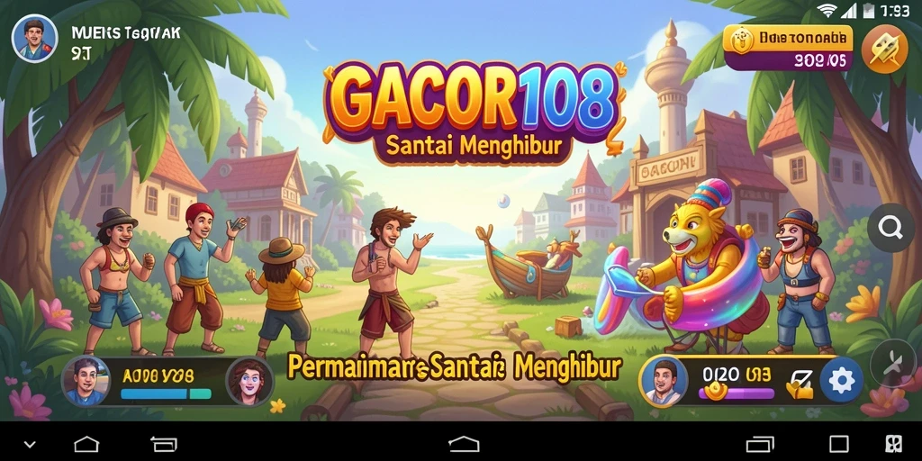 Tampilan gameplay GACOR108 yang seru dan interaktif.