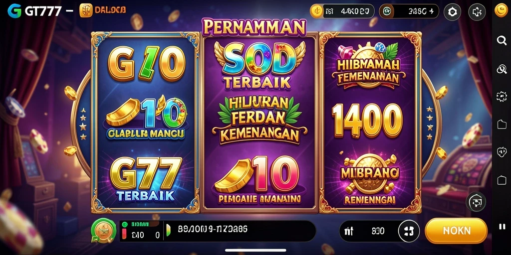 Tampilan gameplay menarik dari permainan slot GT777.