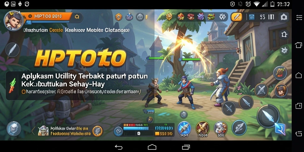 Tampilan antarmuka utama HPTOTO menampilkan fitur-fitur Utility yang memudahkan pengguna.