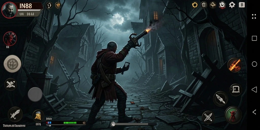 Tangkapan layar menampilkan momen ketegangan dalam gameplay Horror.