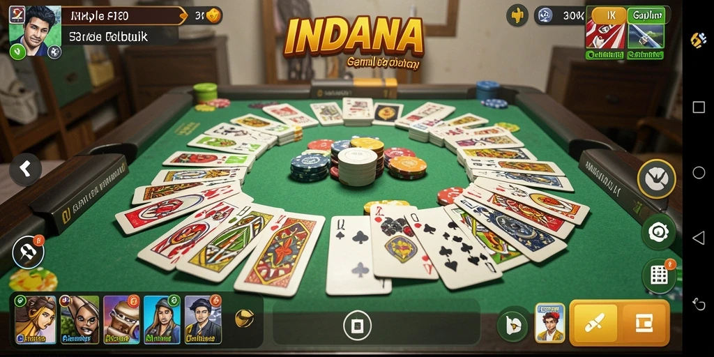 Tampilan gameplay Gaple yang seru dan interaktif di INDAAA.
