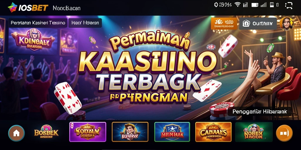 Tampilan menarik dari gameplay Kasino di IOSBET.