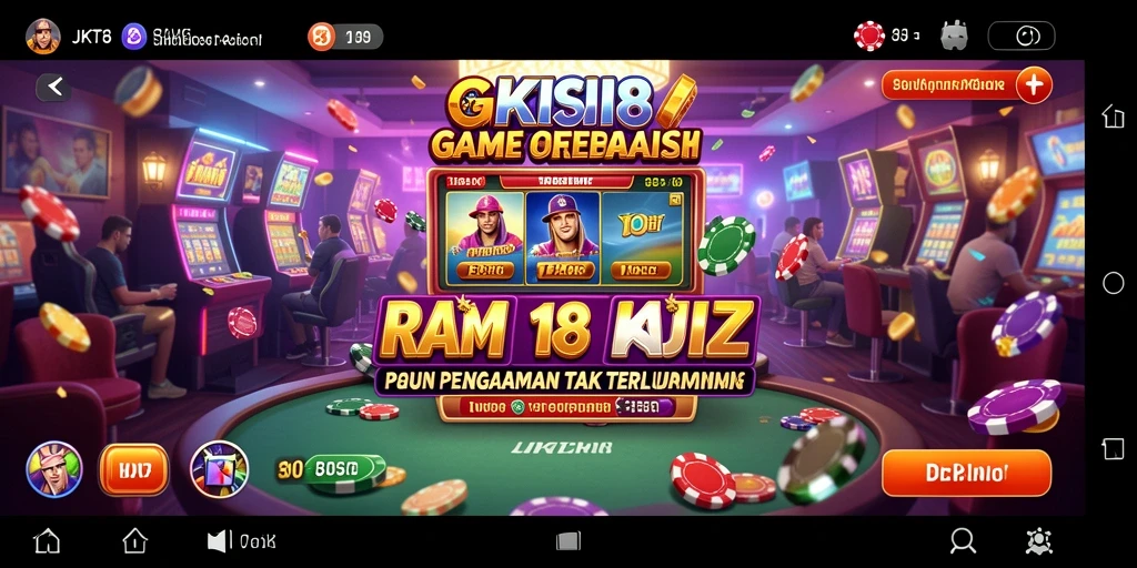 Tampilan gameplay JKT8 yang mendebarkan dalam kasino virtual.
