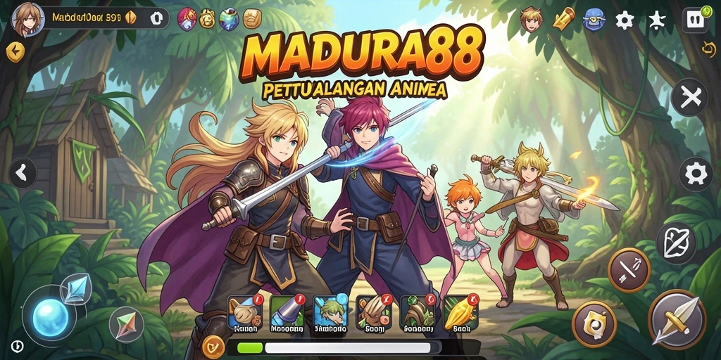 Gameplay seru di dunia Anime yang memukau.