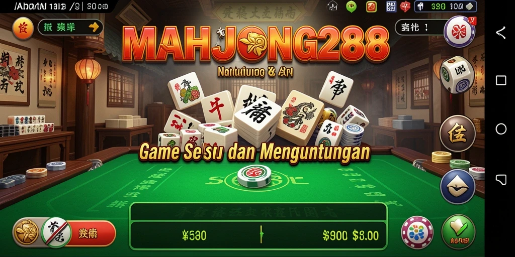 Tampilan gameplay menarik dari MAHJONG288 yang menggugah selera.