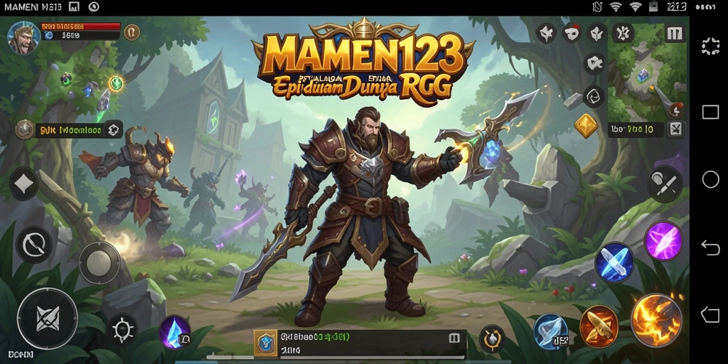 Tampilan gameplay MAMEN123 yang mendebarkan dalam petualangan RPG.