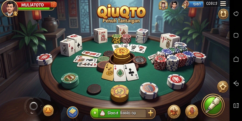 Screenshot MULIATOTO menampilkan keseruan permainan QiuQiu.