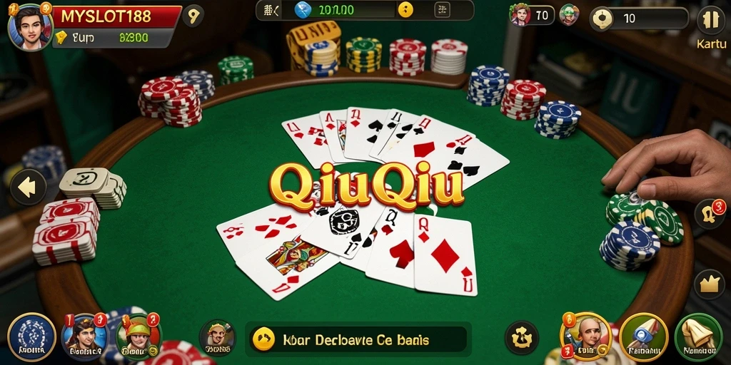 Tampilan menarik dari gameplay MYSLOT188 QiuQiu.