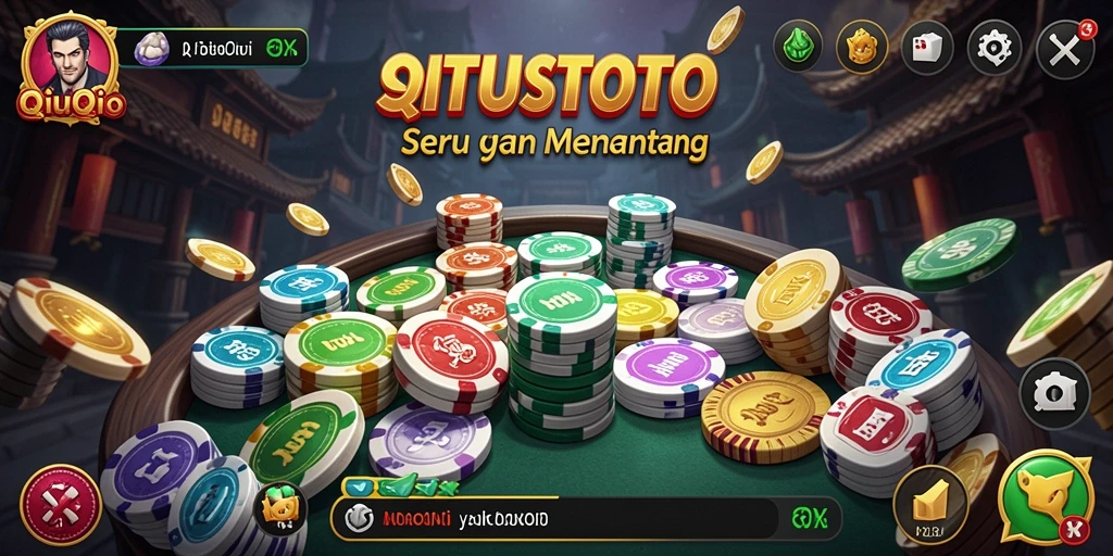 Screenshot SITUSTOTO menampilkan pengalaman seru bermain QiuQiu.