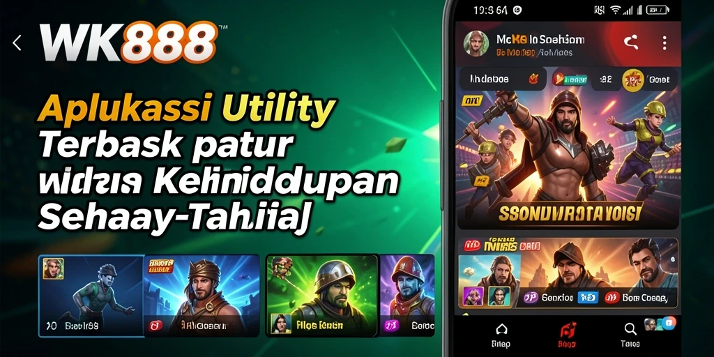 Tangkapan layar utama WK888 menampilkan antarmuka aplikasi Utility yang bersih dan fungsional.
